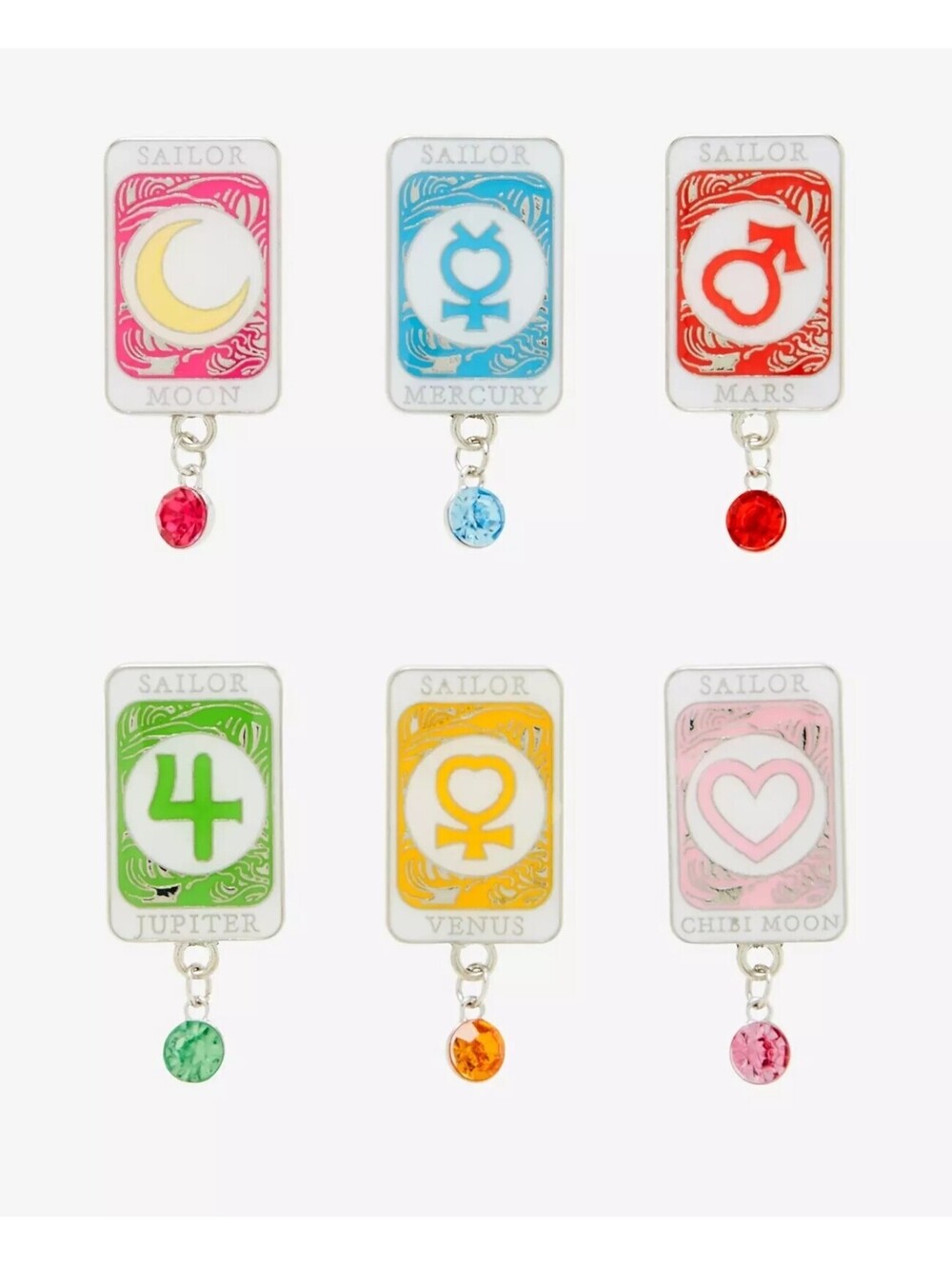 Sailor Moon Crystal Sailor Scout Symbols Blind Box Enamel Pin